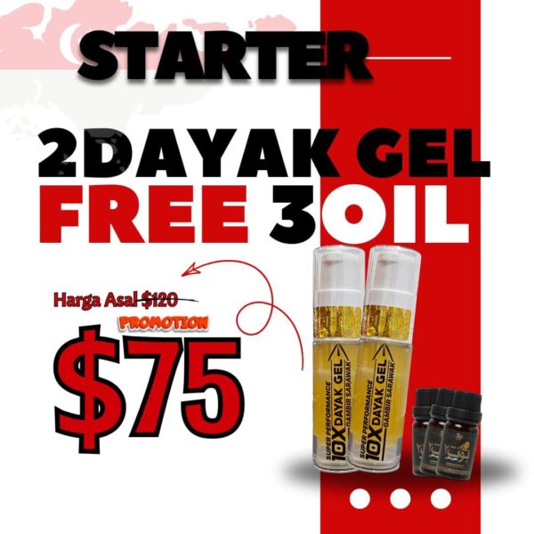 PAKEJ 2 DAYAK GEL $75